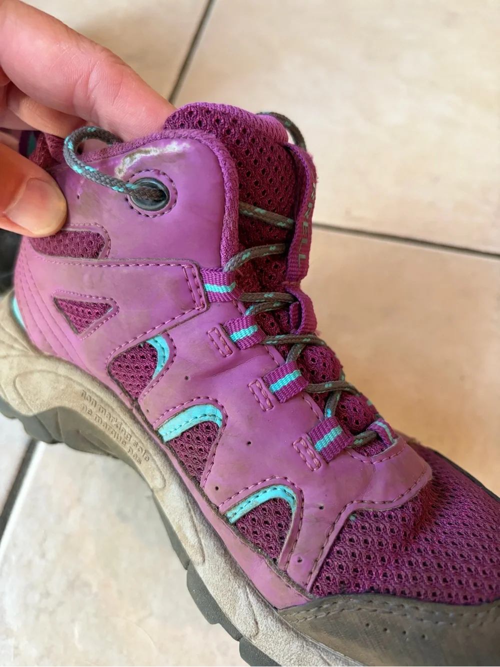 Merrell Kids' Purple Hiking Boots